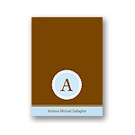 Circle Scallops -- Blue Personalized Note Card