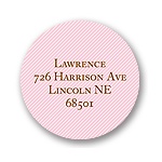 Diagonals -- Pink Address Label
