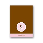 Circle Scallops -- Pink Personalized Note Card