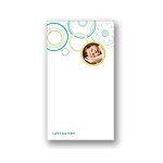 Soft Floral -- Green Personalized Note Card