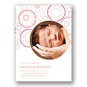 Soft Floral -- Pink Photo Birth Announcement