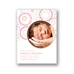 Soft Floral -- Pink Photo Birth Announcement