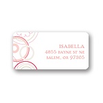 Soft Floral -- Pink Address Label