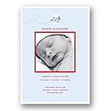 Anticipated Arrival -- Photo Birth Announcement