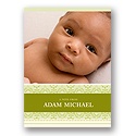 Pretty Stripes -- Green Photo Note Card