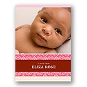 Pretty Stripes -- Pink Photo Note Card
