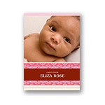 Pretty Stripes -- Pink Photo Note Card