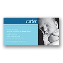 Headliner -- Blue Photo Birth Announcement