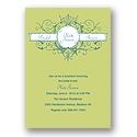 Vintage Scroll -- Celery Bridal Shower Invitation