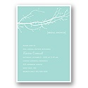 Branching Out --  Aqua Bridal Shower Invitation