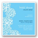 Blossoms -- Blue Bridal Shower Invitation