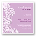 Blossoms -- Grape Bridal Shower Invitation