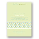 Cherished -- Celery Bridal Shower Invitation