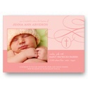 Connected -- Pink Baptism Invitation