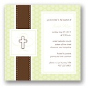 Sealed with Faith -- Celery Baptism Invitation
