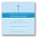Little Angel -- Blue Baptism Invitation