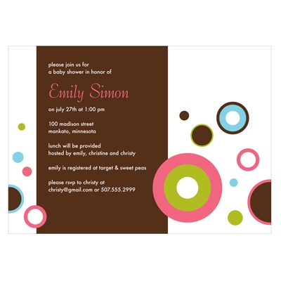 Fun with Bubbles -- Baby Shower Invitation