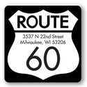 Flower Shower -- Violet Address Label