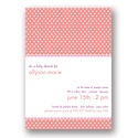 Baby Dots -- Pink Baby Shower Invitation