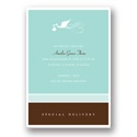 Special Delivery -- Aqua Birth Announcement