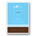 Special Delivery -- Blue Baby Shower Invitation