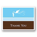 Special Delivery -- Blue Triplet Thank You Card