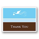Special Delivery -- Blue Thank You Card