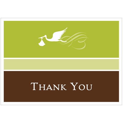 Special Delivery -- Olive Thank You Card