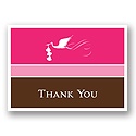 Special Delivery -- Pink Triplet Thank You Card