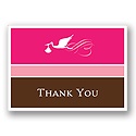 Special Delivery -- Pink Thank You Card
