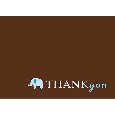 Baby Mobile -- Mocha & Sky Thank You Card