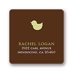 Baby Mobile - Mocha & Olive Address Label