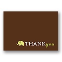 Baby Mobile - Mocha & Olive Thank You Card