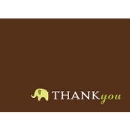 Baby Mobile - Mocha & Olive Thank You Card