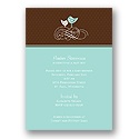 A Birdie Told Me -- Aqua Baby Shower Invitation