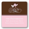A Birdie Told Me -- Pink Address Label