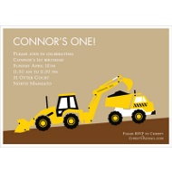 Hard Hat Required Birthday Party Invitation