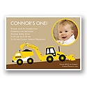 Hard Hat Required Photo Birthday Party Invitation