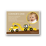 Hard Hat Required Photo Birthday Party Invitation