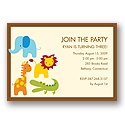 Safari Friends Birthday Party Invitation
