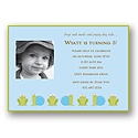 Frogs & Snails -- Photo Birthday Party Invitation