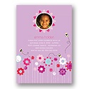 Springtime Buzz -- Violet Photo Birthday Party Invitation