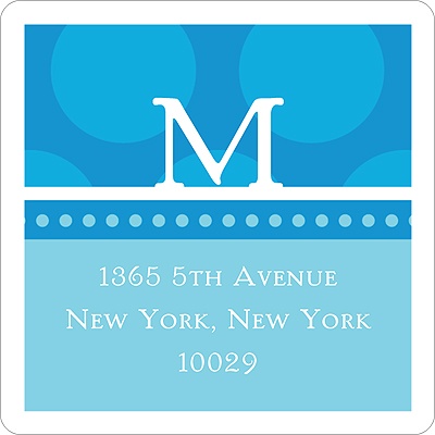 Sweet Baby -- Blue Address Label