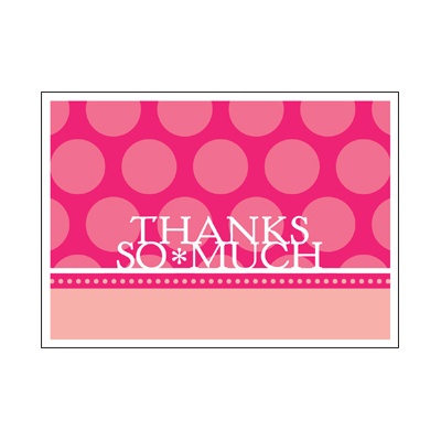 Sweet Baby -- Pink Thank You Card