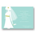 Chic Shower - Aqua Bridal Shower Invitation