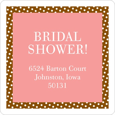 Chic Shower - Address Label