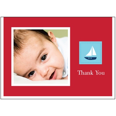 Smooth Sailing -- Photo Thank You Cards