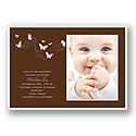 Sweet Butterflies -- Photo Birth Announcement