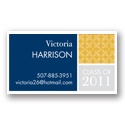 Checkered -- Navy Calling Card