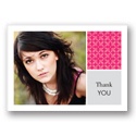 Checkered -- Lipstick Photo Thank You Card